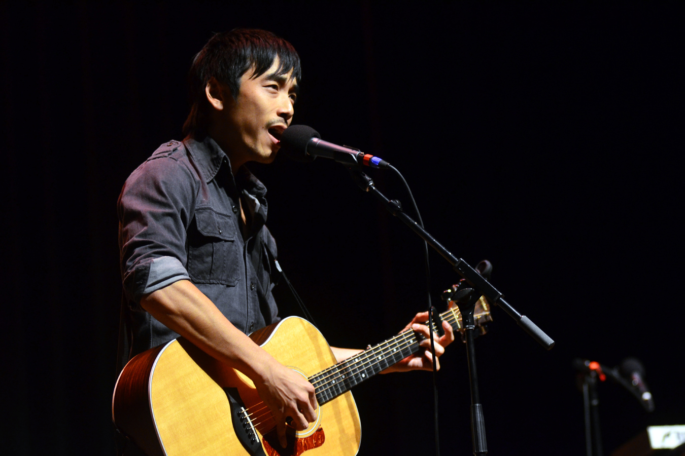 A City On A Lake performing live at Mountain Stage.