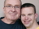 Tim Harris (right) and his father, Keith, visited StoryCorps in their hometown of Albuquerque, N.M. Tim Harris (right) and his father, Keith, visited StoryCorps in their hometown of Albuquerque, N.M.