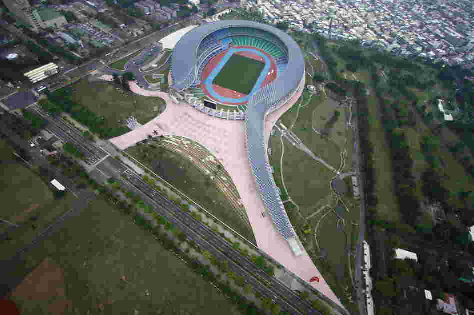 Ito designed the solar-powered Kaohsiung National Stadium in Taiwan for the 2009 World Games.