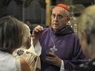 Pope Francis — then Argentine Archbishop Jorge Bergoglio — on Ash Wednesday in Buenos Aires, Argentina, on Feb. 13. Pope Francis — then Argentine Archbishop Jorge Bergoglio — on Ash Wednesday in Buenos Aires, Argentina, on Feb. 13.