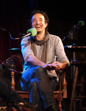 "I feel sort of like a vampire would feel. I want to suck the blood of science and dispose of the corpse." - Jad Abumrad, this week's V.I.P. (that's Very Important Puzzler) and host of the public radio show Radiolab. "I feel sort of like a vampire would feel. I want to suck the blood of science and dispose of the corpse." - Jad Abumrad, this week's V.I.P. (that's Very Important Puzzler) and host of the public radio show Radiolab.