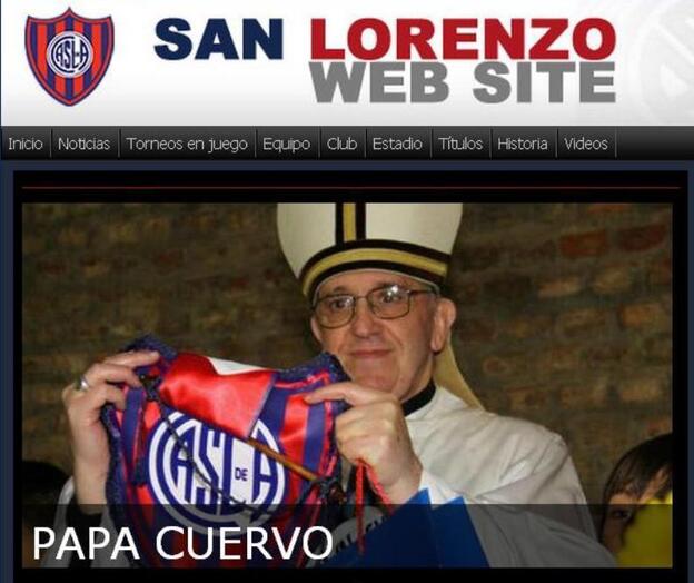 The San Lorenzo football club is very excited to have "Papa Crow" on its side.