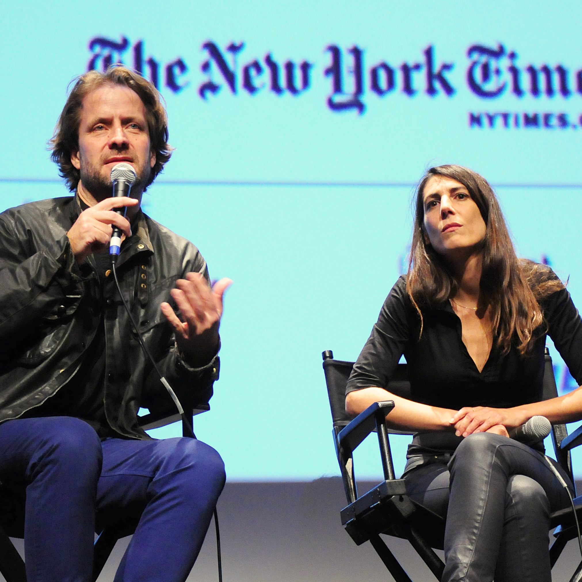Lucien Castaing-Taylor and Verena Paravel, co-directors of the new documentary Leviathan, at a public screening of their film. Both are members of Harvard University's experimental Sensory Ethnography Lab.