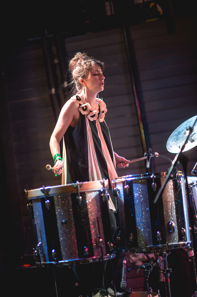 The percussion-heavy, slightly vaudevillian folk-rock band He's My Brother She's My Sister plays Pelon.