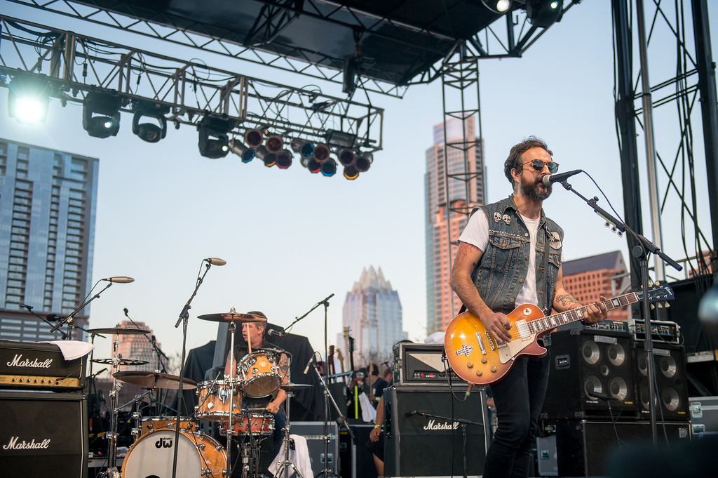 Heavy, angry and hilarious, Molotov pounds Auditorium Shores into submission during a SXSW showcase presented by NPR Music's <em>Alt.Latino.</em>