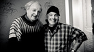 Strachwitz and Ry Cooder backstage at Arhoolie's 50th anniversary celebration. Strachwitz and Ry Cooder backstage at Arhoolie's 50th anniversary celebration.