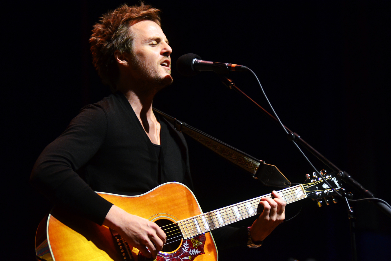 Charlie Mars performing live on Mountain Stage.