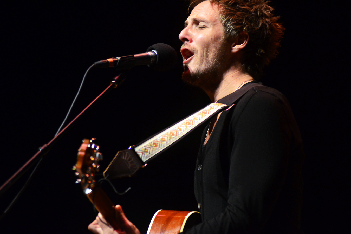 Charlie Mars performing live on Mountain Stage.