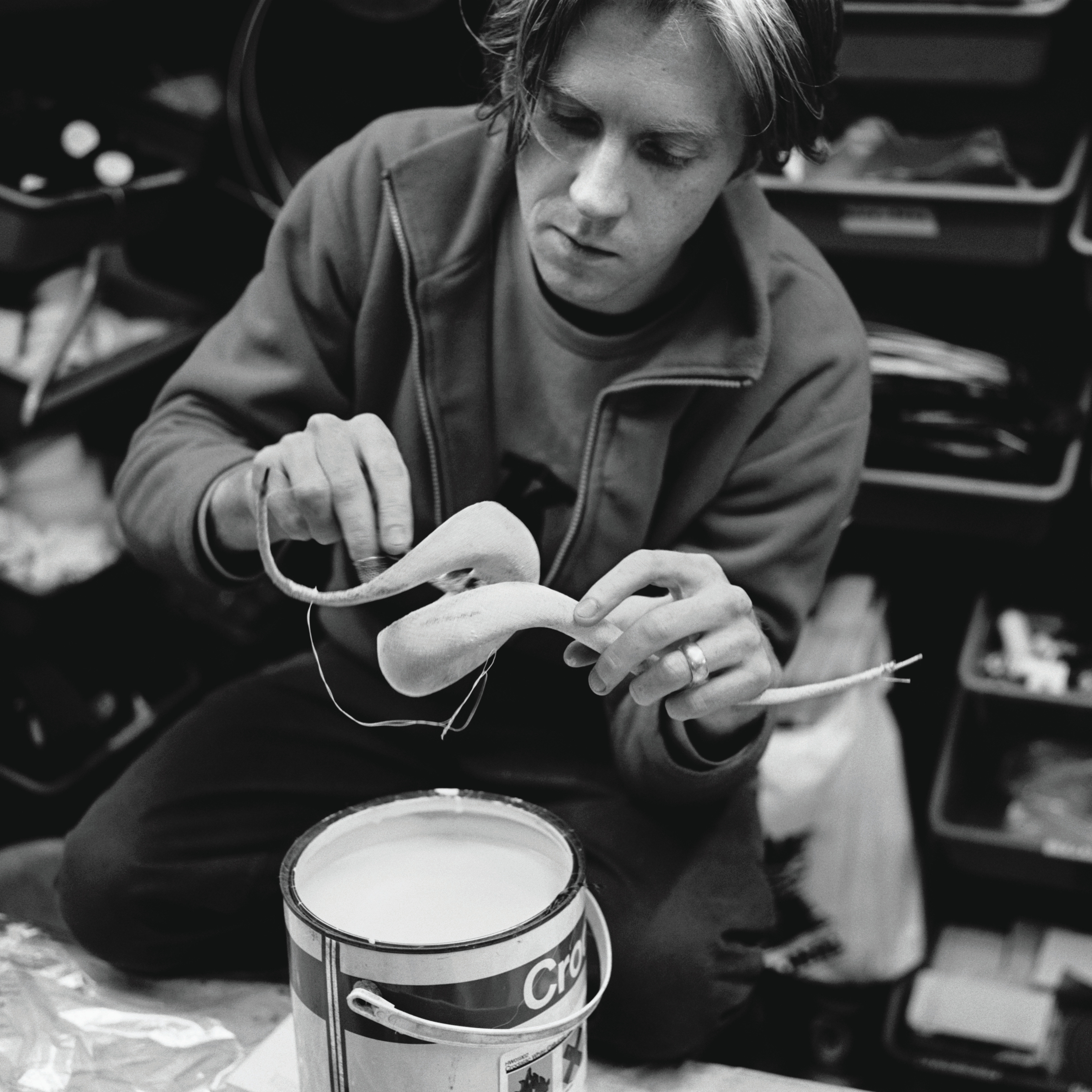 In the studio, 1998.