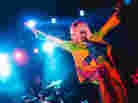 The New York trio performed their new single "Sacrilege" for the first time in front of an audience.