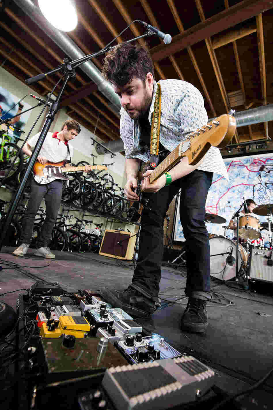 Turn it up! Experimental psych-rock band Suuns plays the KEXP showcase at Mellow Johnny's. 