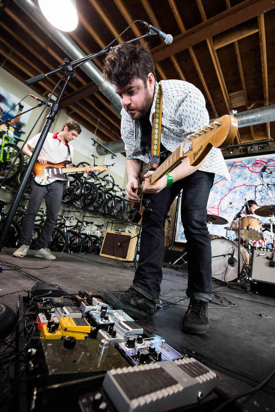 Turn it up! Experimental psych-rock band Suuns plays the KEXP showcase at Mellow Johnny's. 