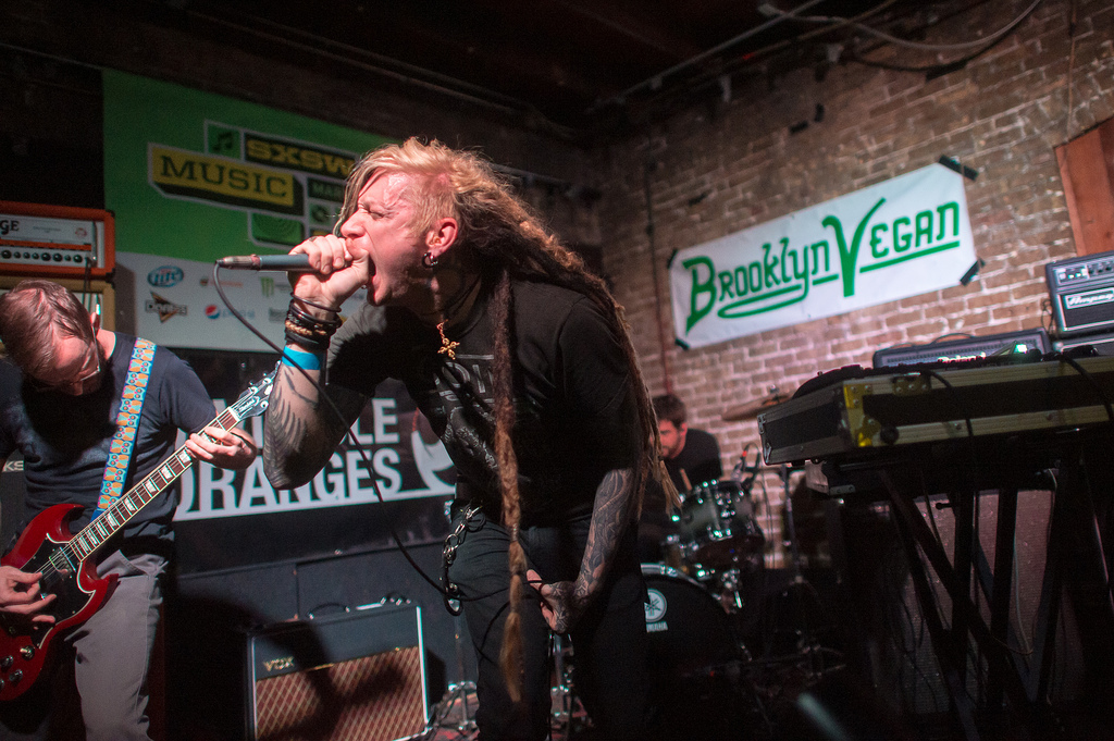 Batillus' concrete-slab-heavy doom metal levels The Junior for the Brooklyn Vegan Party.
