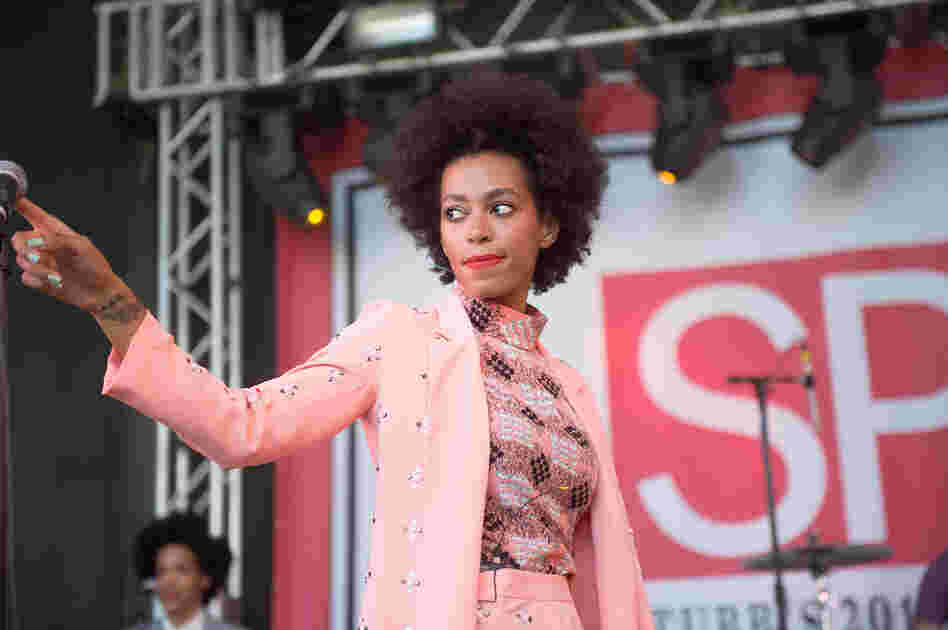 Queen stance: Solange at Stubb's Spin Magazine party. 