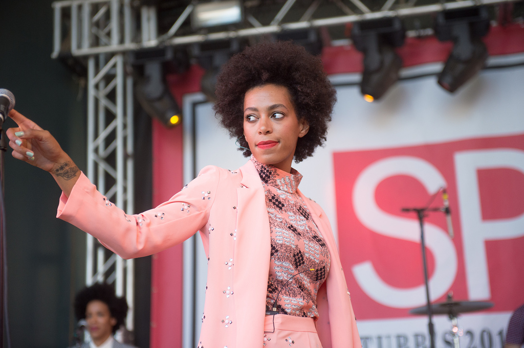 Queen stance: Solange at Stubb's Spin Magazine party. 