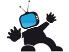 Illustration of a figure with a television for a head. Illustration of a figure with a television for a head.