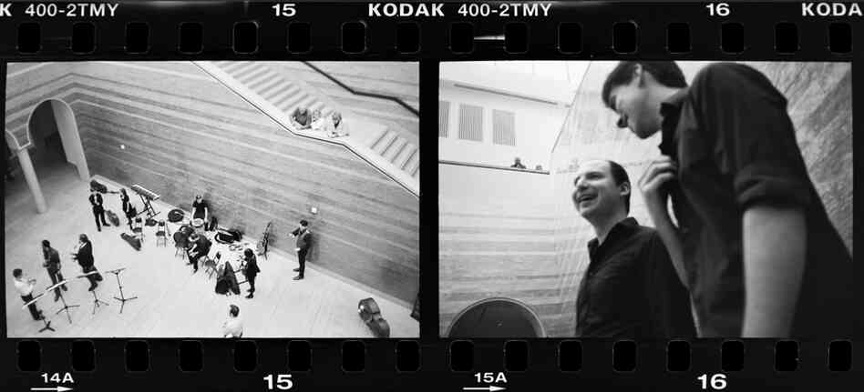 Mother Falcon's first show of the week was at The Blanton Museum of Art on the University of Texas at Austin campus.The event featured classical and jazz musicians playing to audiences throughout the reverberating halls of the museum. Mother Falcon's first show of the week was at The Blanton Museum of Art on the University of Texas at Austin campus.The event featured classical and jazz musicians playing to audiences throughout the reverberating halls of the museum.