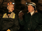 Sam and Saul Stermer, members of a family who hid in an underground Ukrainian cave in the early days of World War II, return to the hideout in No Place on Earth. Sam and Saul Stermer, members of a family who hid in an underground Ukrainian cave in the early days of World War II, return to the hideout in No Place on Earth.