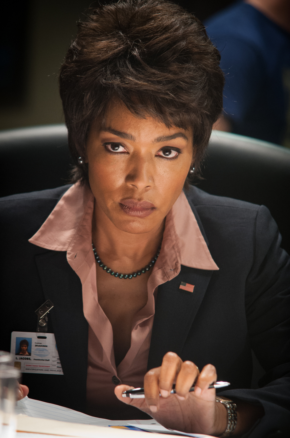 Angela Bassett as Secret Service Director Lynn Jacobs.