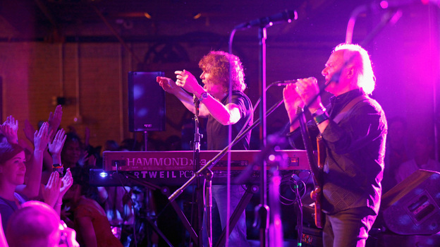 50 years after the band was founded, The Zombies still count as a discovery for many attendees of SXSW. Here, Rod Argent (left) and Jim Rodford play to a warm reception on the festival's final night at Brazos Hall in Austin, Texas.