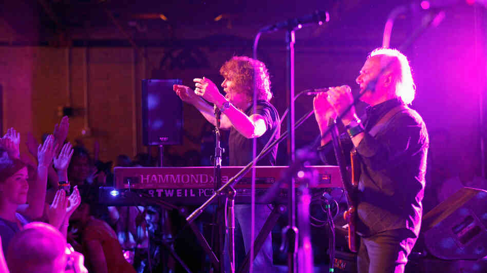 50 years after the band was founded, The Zombies still count as a discovery for many attendees of SXSW. Here, Rod Argent (left) and Jim Rodford play to a warm reception on the festival's final night at Brazos Hall in Austin, Texas.