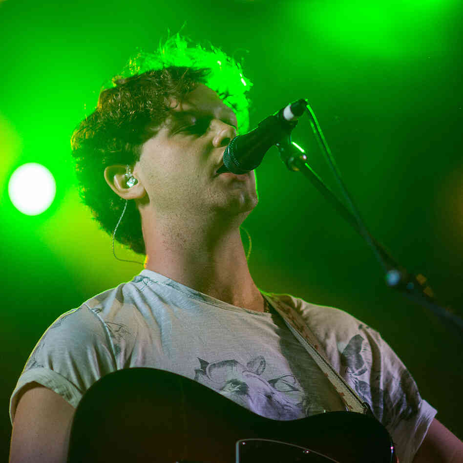 Joe Newman of the band Alt-J performs at Stubb's during SXSW 2013.