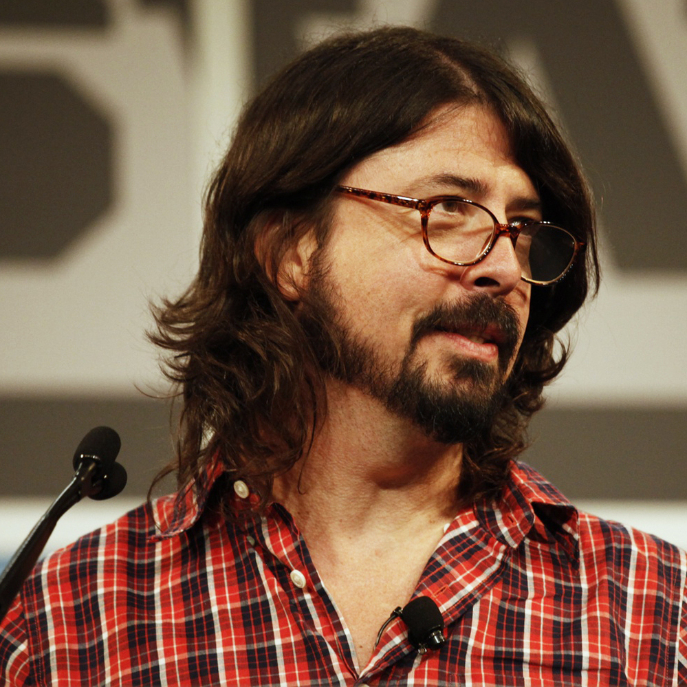 Dave Grohl gives the keynote speech at SXSW 2013.