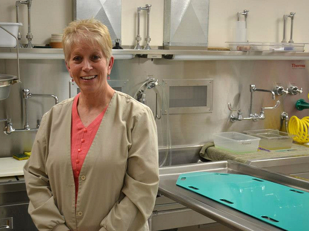 Connie Jacobson, coroner in Natrona County, Wyo., says suicide is one of the biggest public health problems facing the state. Wyoming has the highest suicide rate in the U.S., and two-thirds of suicides in the state are by firearm.