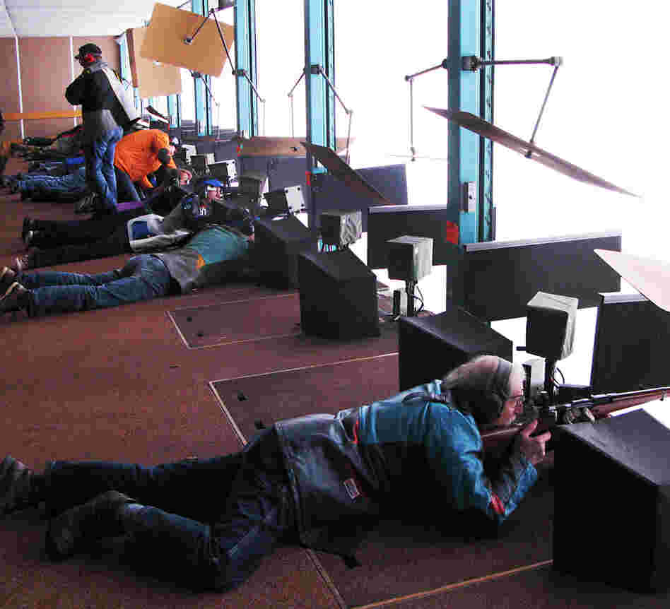 Gun enthusiasts take part in a shooting competition at a club outside Zurich. The gun culture is deeply entrenched in Switzerland, where citizens as young as 10 learn to shoot.