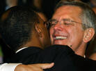 David Wilson (left) and Rob Compton embrace after being married by a Unitarian minister at the Arlington Street Church in Boston on May 17, 2004. They were one of the first couples in Massachusetts to be legally wed. David Wilson (left) and Rob Compton embrace after being married by a Unitarian minister at the Arlington Street Church in Boston on May 17, 2004. They were one of the first couples in Massachusetts to be legally wed.