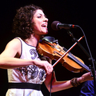 Carrie Rodriguez performing live on Mountain Stage. Carrie Rodriguez performing live on Mountain Stage.