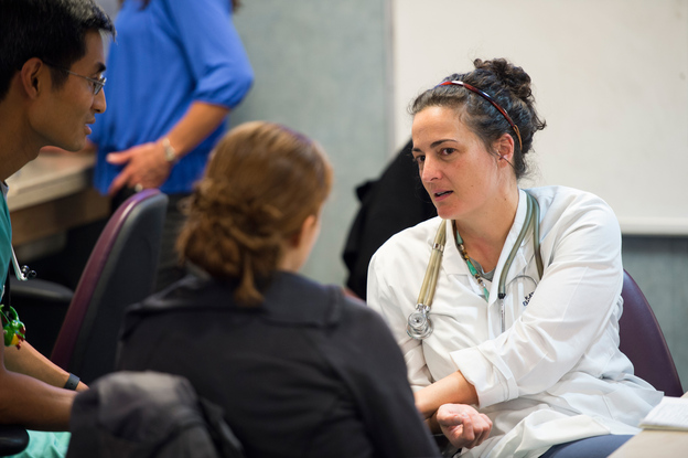 Dr. Katie Bakes, who works in the emergency department at Denver Health, is unequivocal in her opposition to guns.