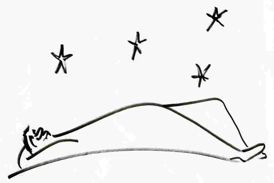 Man looking at the stars. Man looking at the stars.