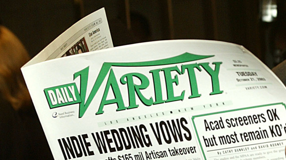 Print versions of Daily Variety, like this one from 2003, will no longer be available on L.A. newsstands. Variety will continue online and in a print weekly, but the daily print edition is being dropped.