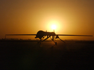 A Predator drone taxis in after a sortie over Iraq in 2004. A Predator drone taxis in after a sortie over Iraq in 2004.