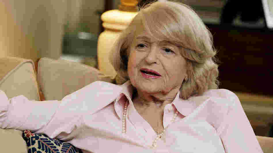 Edith Windsor in her New York City apartment in December 2012. Next week, the U.S. Supreme Court hears her challenge to the 1996 Defense of Marriage Act.