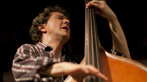 Stephan Crump performs at the 92Y Tribeca.