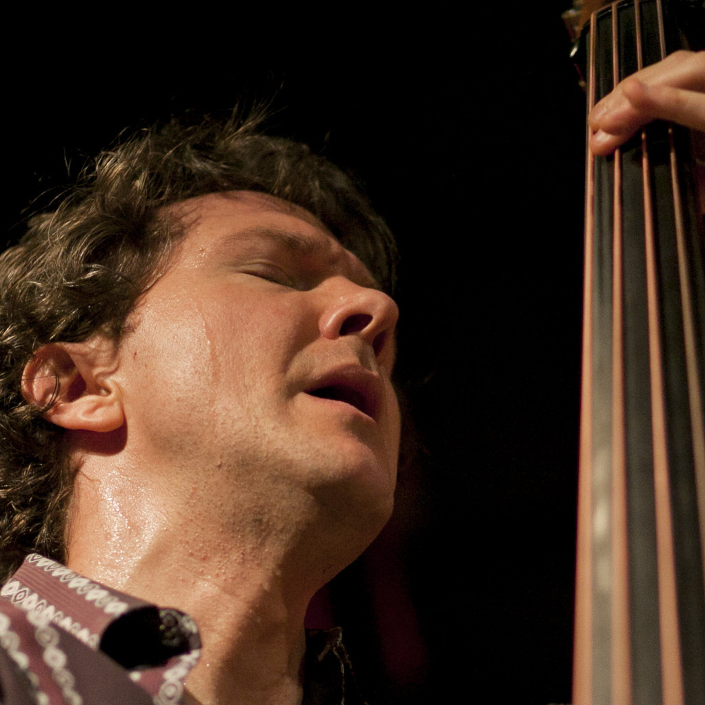 Stephan Crump performs at the 92Y Tribeca.