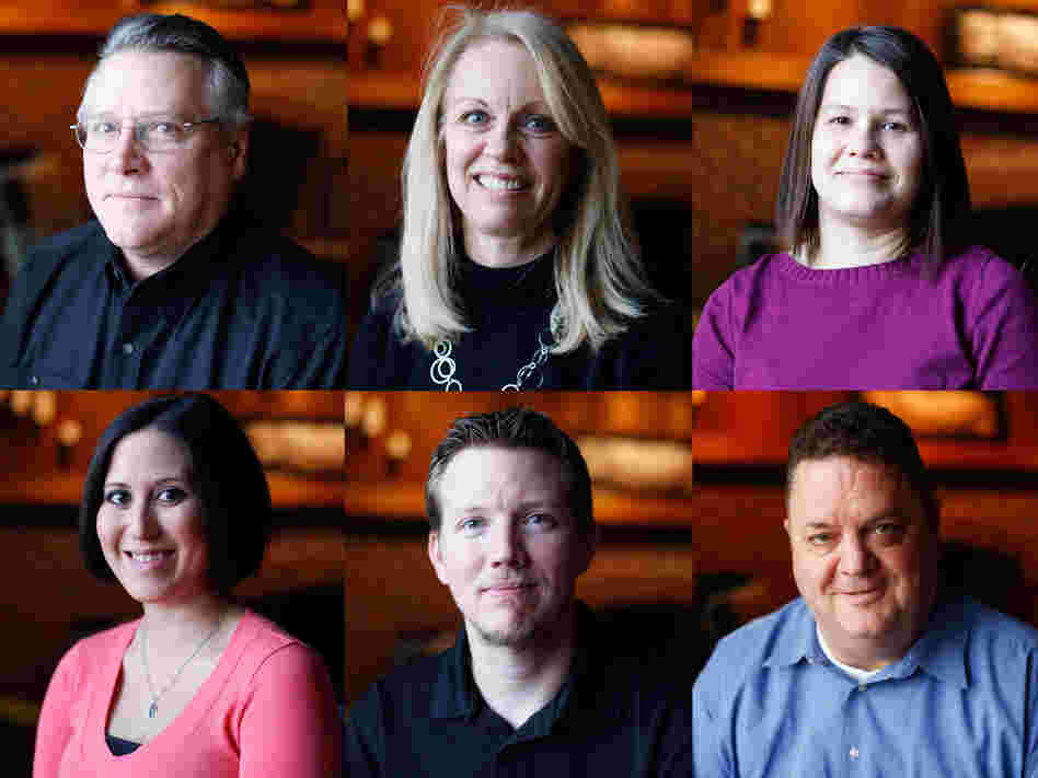 (Clockwise from top left) Chuck Riddle, Renee Riddle, Athena Norman, George Hartogensis, Jeremy Riddle and Casey Riddle all joined Gwaltney in his home to discuss their views on guns and gun control. (Clockwise from top left) Chuck Riddle, Renee Riddle, Athena Norman, George Hartogensis, Jeremy Riddle and Casey Riddle all joined Gwaltney in his home to discuss their views on guns and gun control.