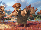 The prehistoric family in The Croods takes a visually stunning but comically tired road trip in the latest outing from DreamWorks Animation. The prehistoric family in The Croods takes a visually stunning but comically tired road trip in the latest outing from DreamWorks Animation.