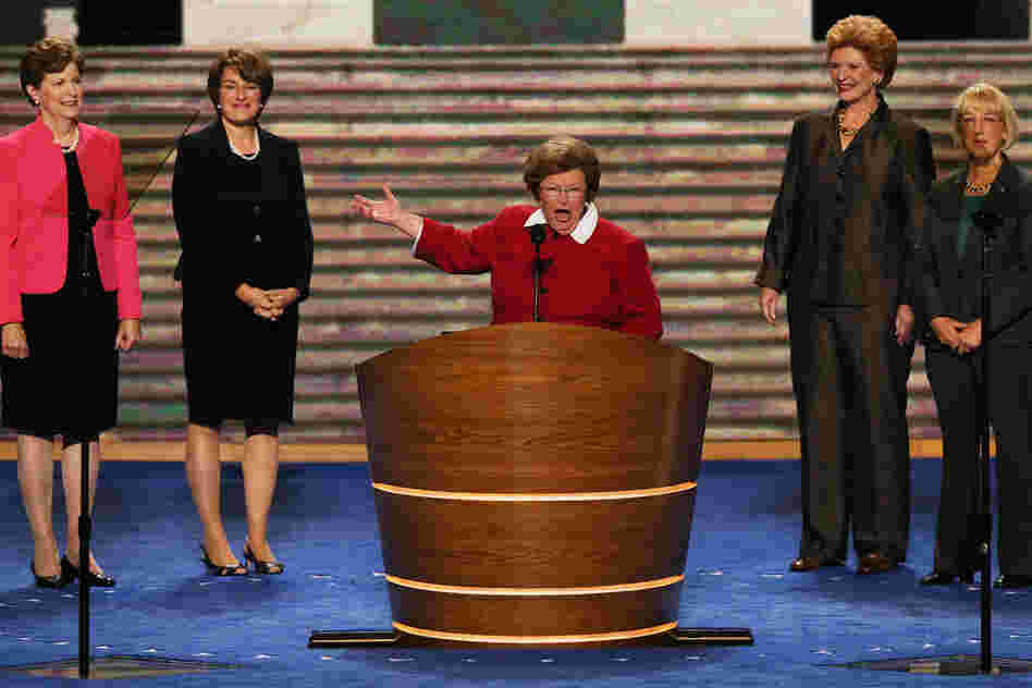 Sen. Barbara Mikulski, D-Md., speaks at the Democratic National Convention last year in Charlotte, N.C. She's the first woman ever to chair the Senate Appropriations Committee.