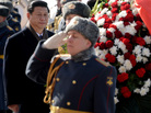 Chinese President Xi Jinping lays a wreath at the Tomb of the Unknown Soldier in Moscow on Friday. Chinese President Xi Jinping lays a wreath at the Tomb of the Unknown Soldier in Moscow on Friday.