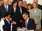 President Obama signs the Affordable Care Act at the White House on March 23, 2010. President Obama signs the Affordable Care Act at the White House on March 23, 2010.