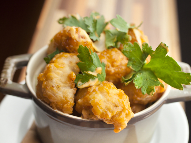 Tastes like chicken, but it's OK for Lent: Fried alligator, as served at New Orleans' Cochon restaurant.