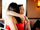 Hu, with her mom, Jeannie. Hu, with her mom, Jeannie.