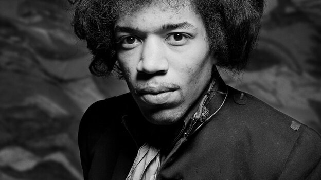 The newest collection of Jimi Hendrix material is titled People, Hell and Angels.