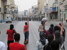 Anti-riot police face off with protesters in Saudi Arabia's eastern city of Qatif on March 11, 2011. Despite bans on the demonstrations, Shiite Muslims in the eastern part of the country have continued to stage protests, demanding political changes. Anti-riot police face off with protesters in Saudi Arabia's eastern city of Qatif on March 11, 2011. Despite bans on the demonstrations, Shiite Muslims in the eastern part of the country have continued to stage protests, demanding political changes.