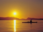 Kayak at Sunset San Juan Islands. Kayak at Sunset San Juan Islands.