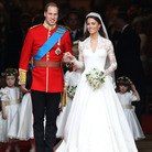 Prince William, Duke of Cambridge and Catherine, Duchess of Cambridge processing out of their wedding ceremony at Westminster Abbey in April 2011. Prince William, Duke of Cambridge and Catherine, Duchess of Cambridge processing out of their wedding ceremony at Westminster Abbey in April 2011.