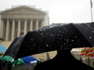 Some have been lined up for days — including during Monday's snow and rain — to insure they'll be inside the Supreme Court when the justices hear oral arguments about two laws involving same-sex marriage. Some have been lined up for days — including during Monday's snow and rain — to insure they'll be inside the Supreme Court when the justices hear oral arguments about two laws involving same-sex marriage.
